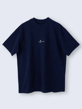 Camiseta Casual Hombre Oversized 100% Algodón Azul